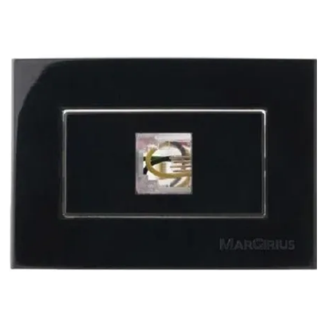 Tomada para telefone RJ11 Preta Sleek 65x45mm Margirius