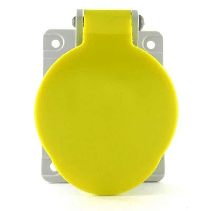 Tomada De Embutir 3P+T 16A 100/130V Amarela N4044 Steck