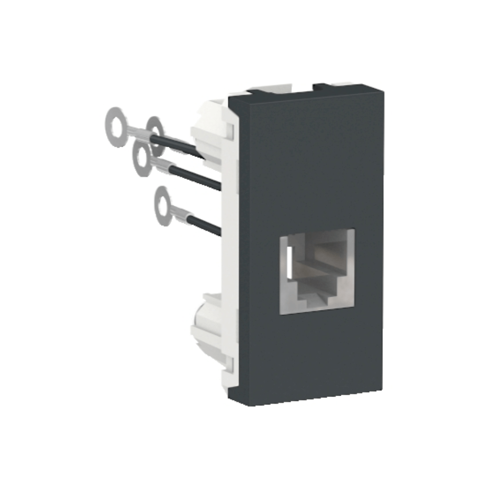 Modulo Tomada Rj11 4 Fios Grafite Orion S70549194 Schneider