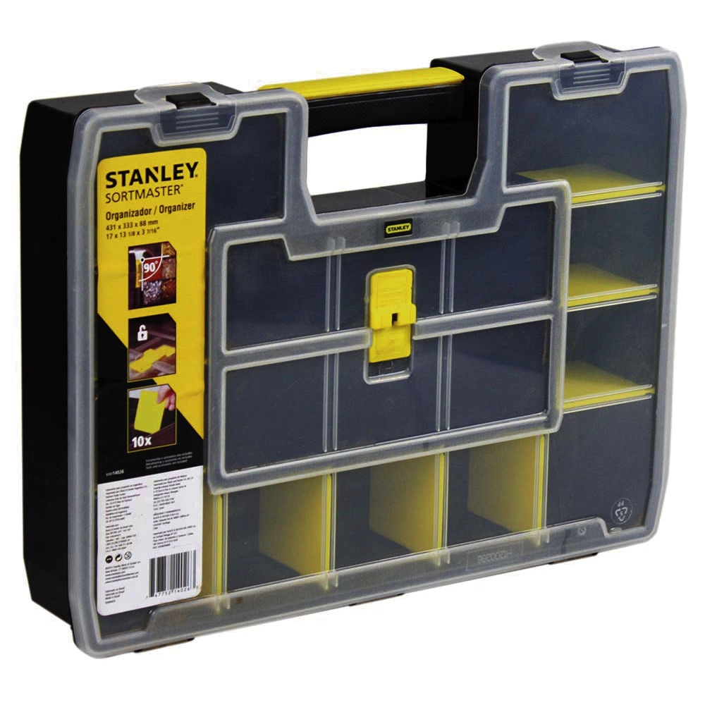 Caixa Organizadora De Ferramentas Softmaster 17 Compartimentos Stanley
