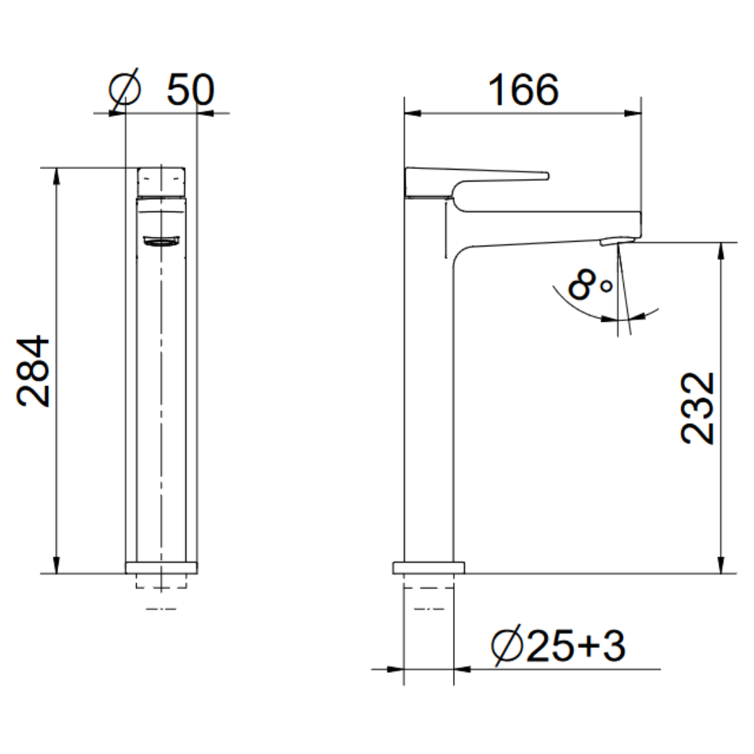 Torneira para Banheiro Bica Alta Cromado Lift 00872006 Docol