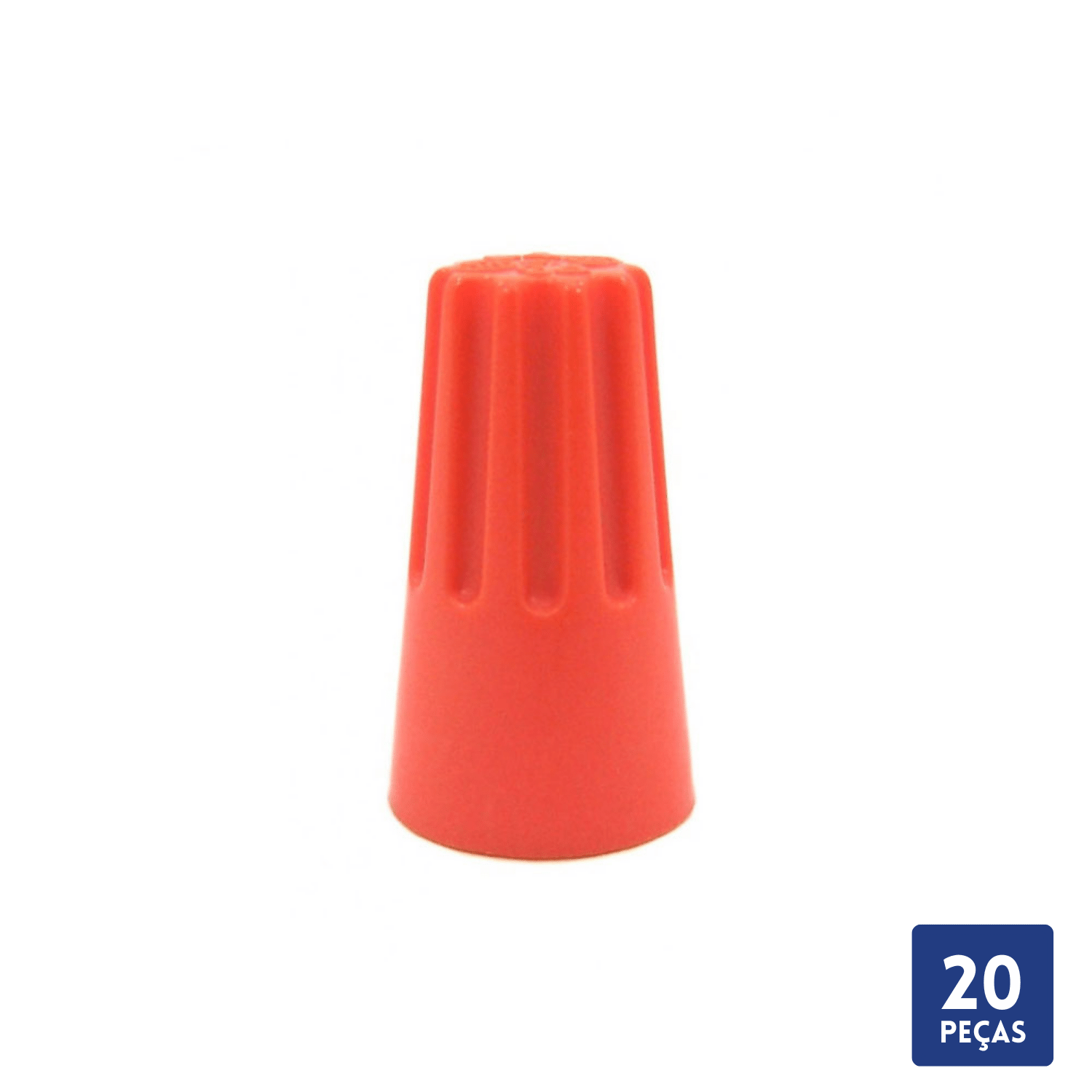 Terminal Torção Isolado Laranja 1,5mm a 6,0mm 20 pçs