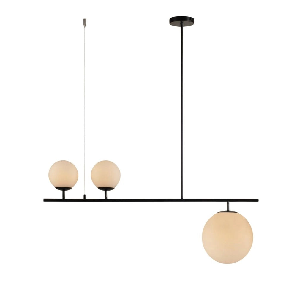 Pendente Pérola Libra Aço e Vidro Preto 340175802 Avant