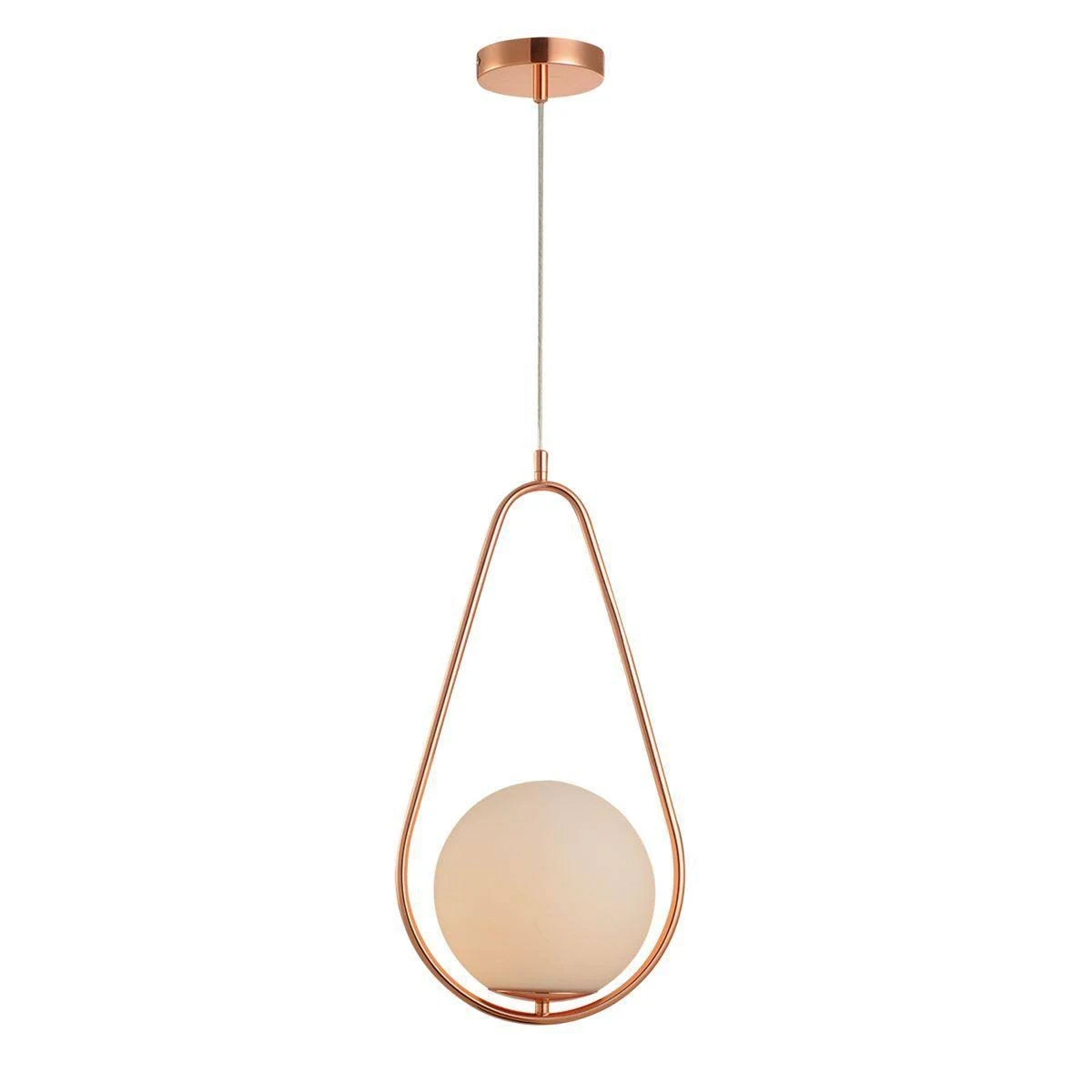 Pendente Pérola Gota Aço e Vidro Cobre 340394401 Avant