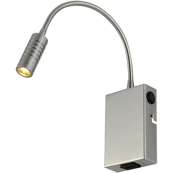 Arandela LED Lettura Flexível 2700K 3W Cromado Avant
