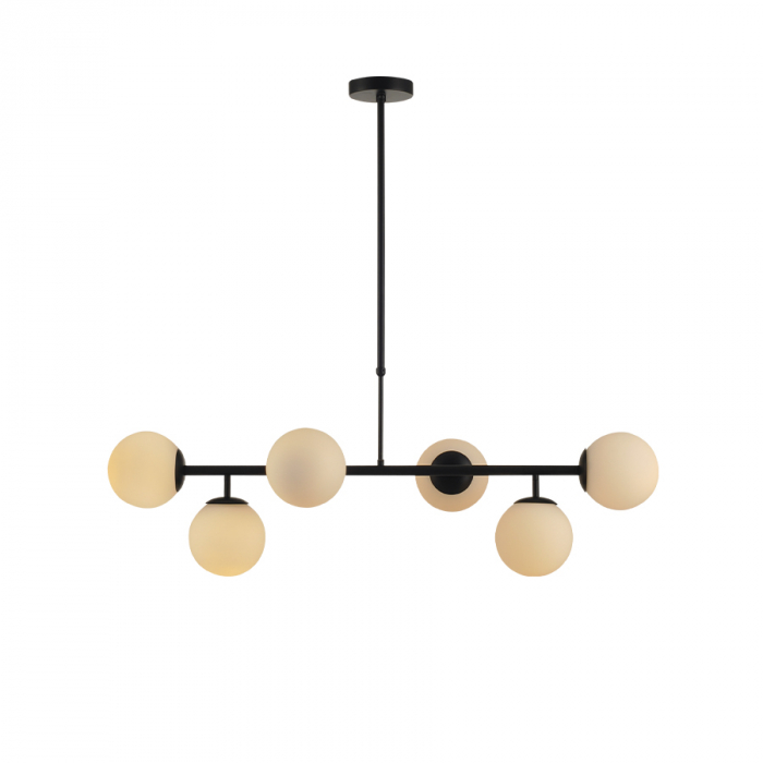 Luminaria Pendente Perola Constelacao 6Xe27 Preto Fosc Avant