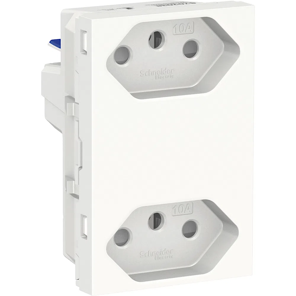 Modulo Tomada Duplex 2P+T 10A Br S70325104 Orion Schneider