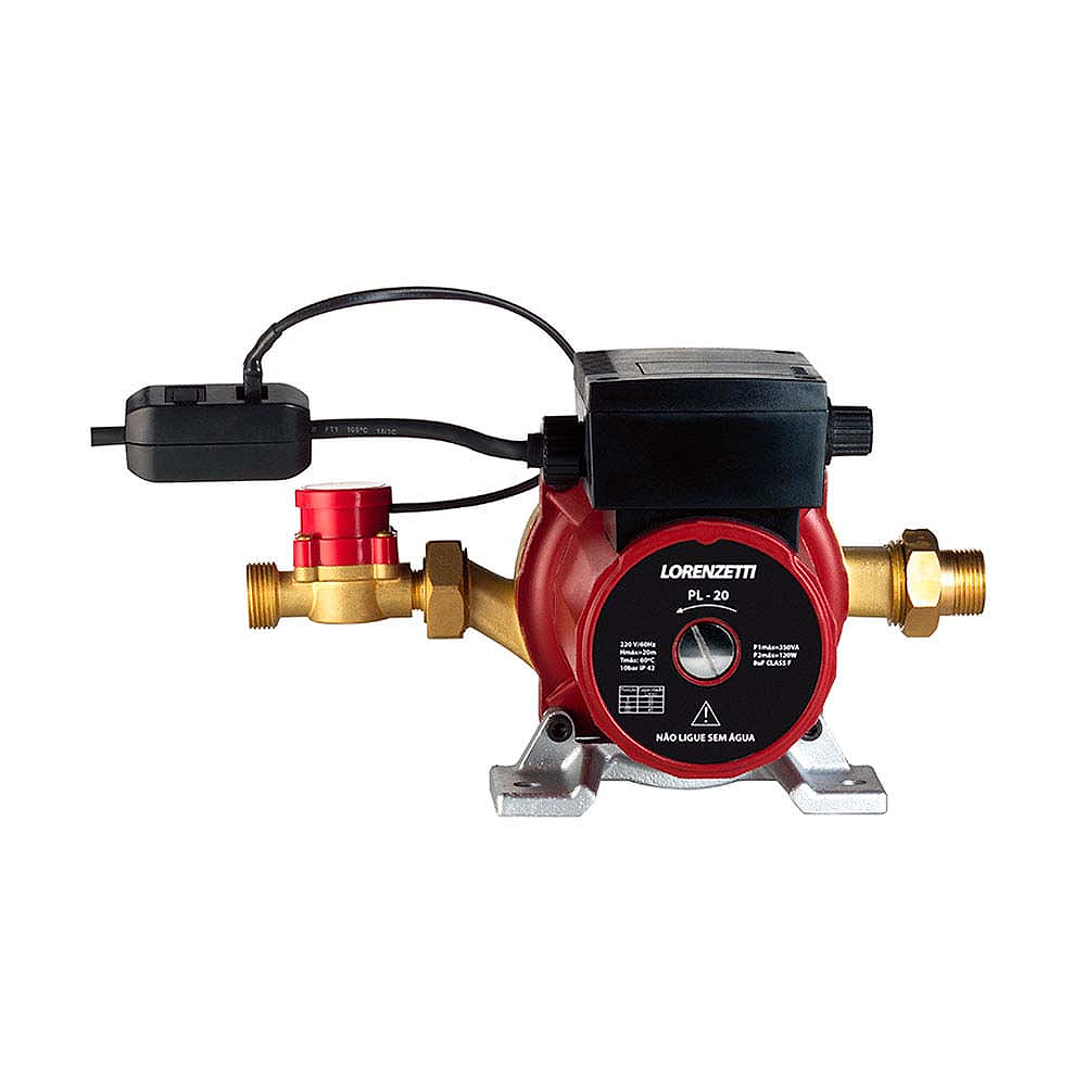 Pressurizador de água 220V PL-20 vermelho Lorenzetti