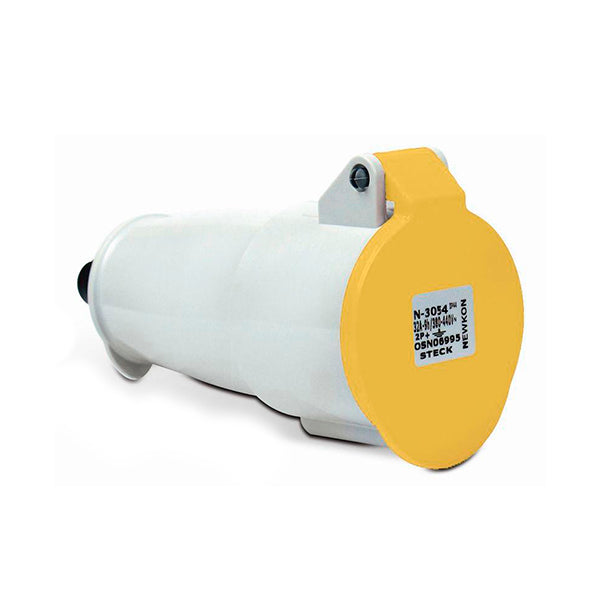 Tomada Acoplamento S3054 - Amarela 3P 16A 110V