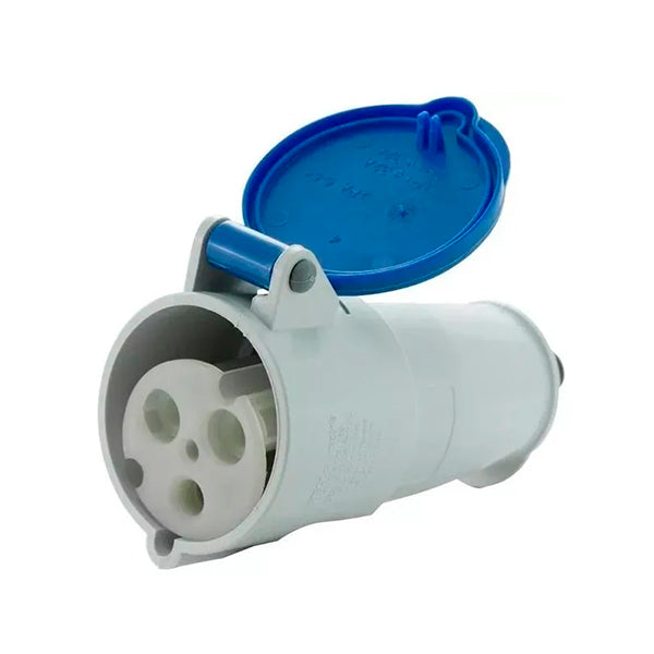 Tomada De Acoplamento 2p+t 16a 200/250v Azul N3056 Steck