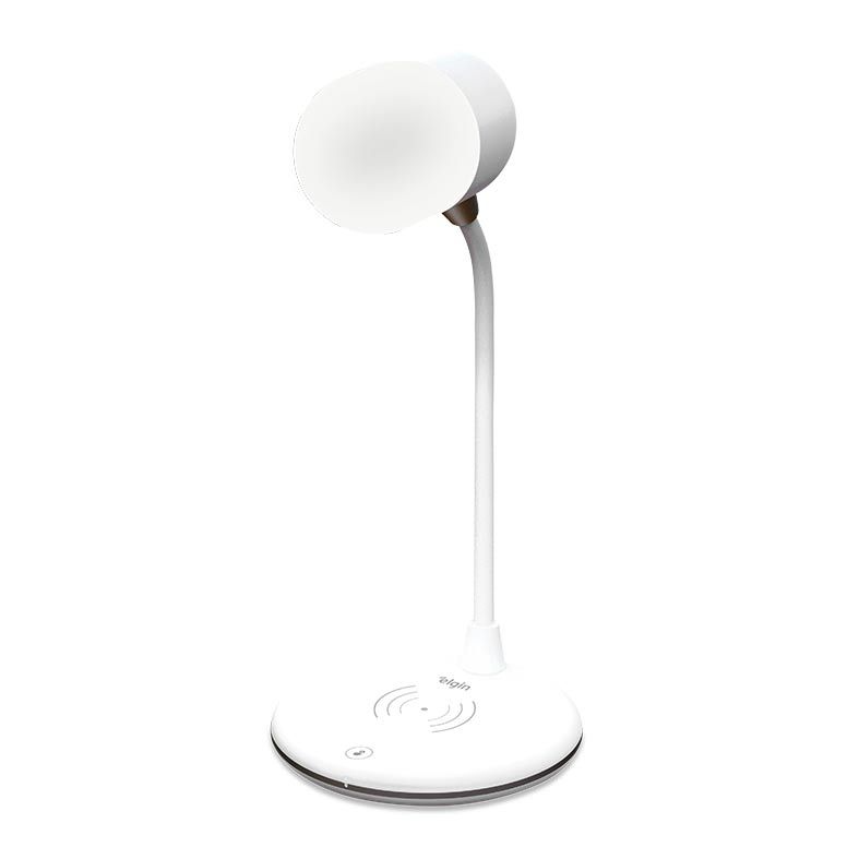 Luminária LED Mesa Lumi Play Carregador Indução Branco Elgin