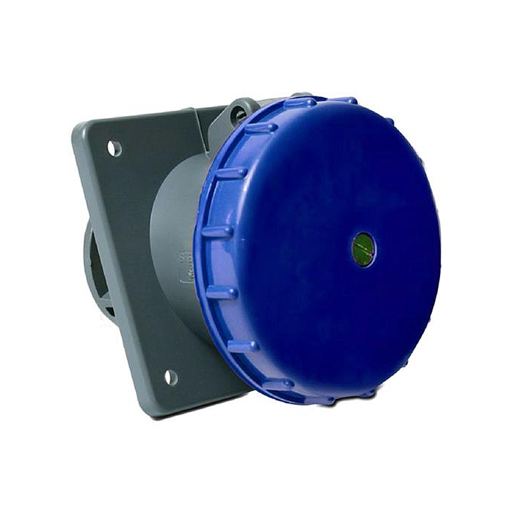 Tomada Embutir 3P+N+T 63A 200/250V A5549 Azul Steck
