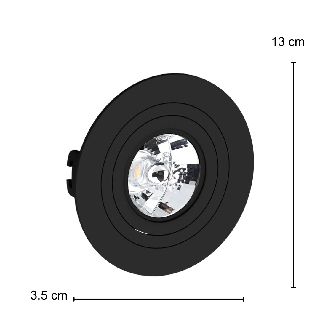 Spot Embutir Redondo Pt Ar70 Dim 4,2W 2700K Biv Ledvance