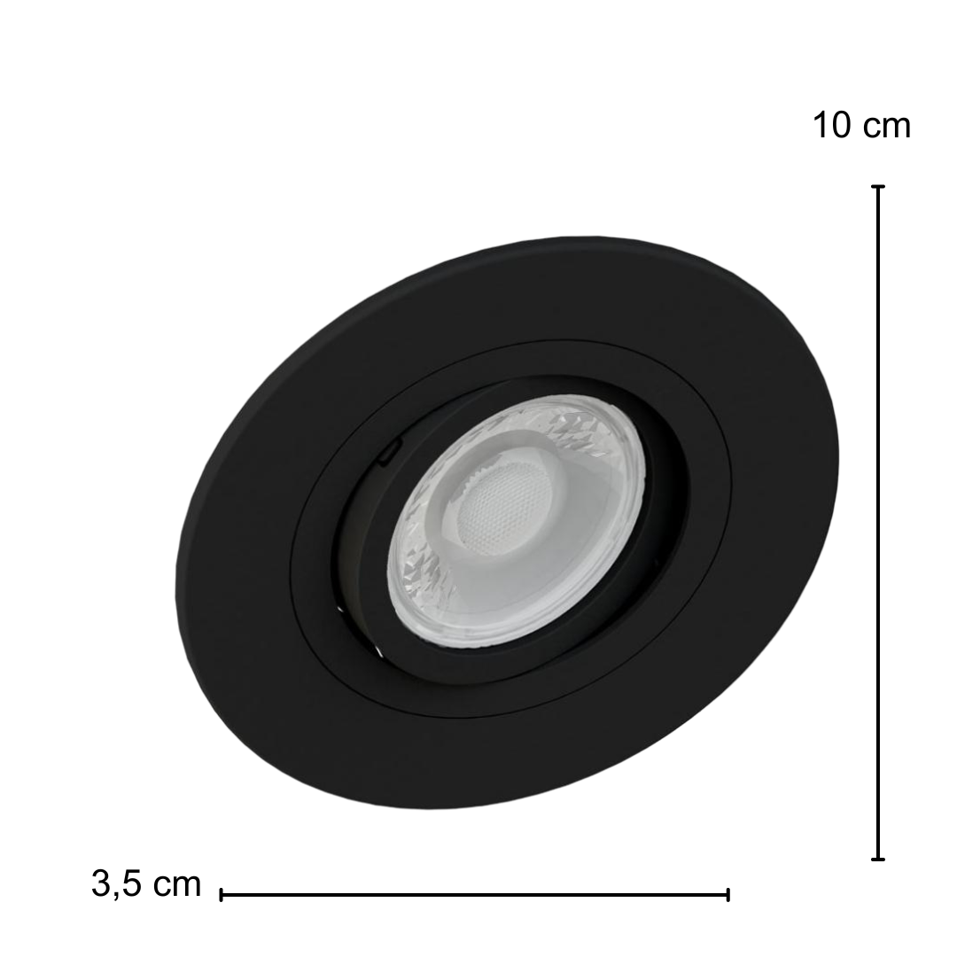Spot Embutir Redondo Pt Dicroica 6,5w 2700K Biv Ledvance