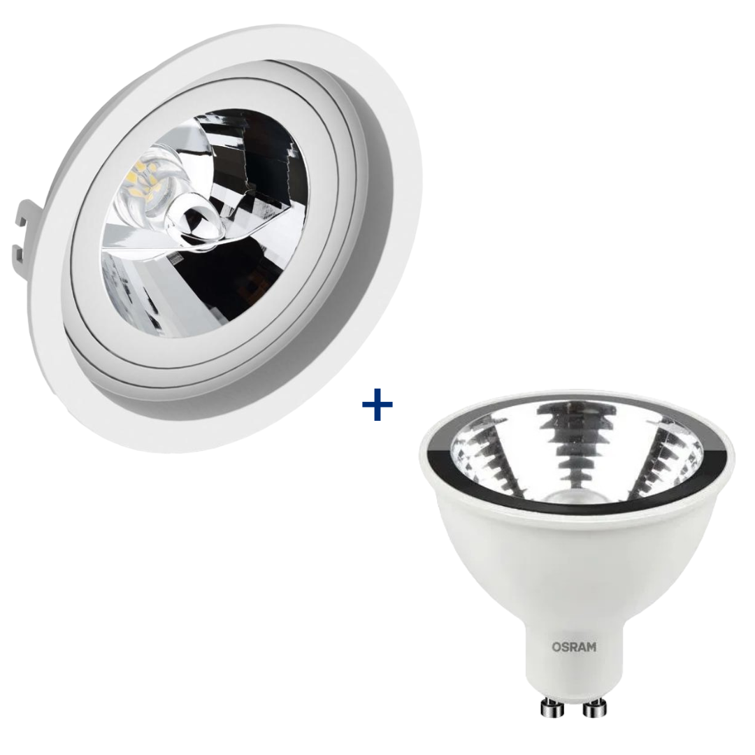 Spot Redondo Recuado Br Ar70 Dim 4.2W 2700K Bivolt Ledvance