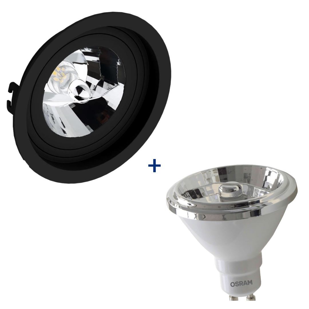 Spot Redondo Recuado Pt Ar70 12 4.8W 2700K Bivolt Ledvance