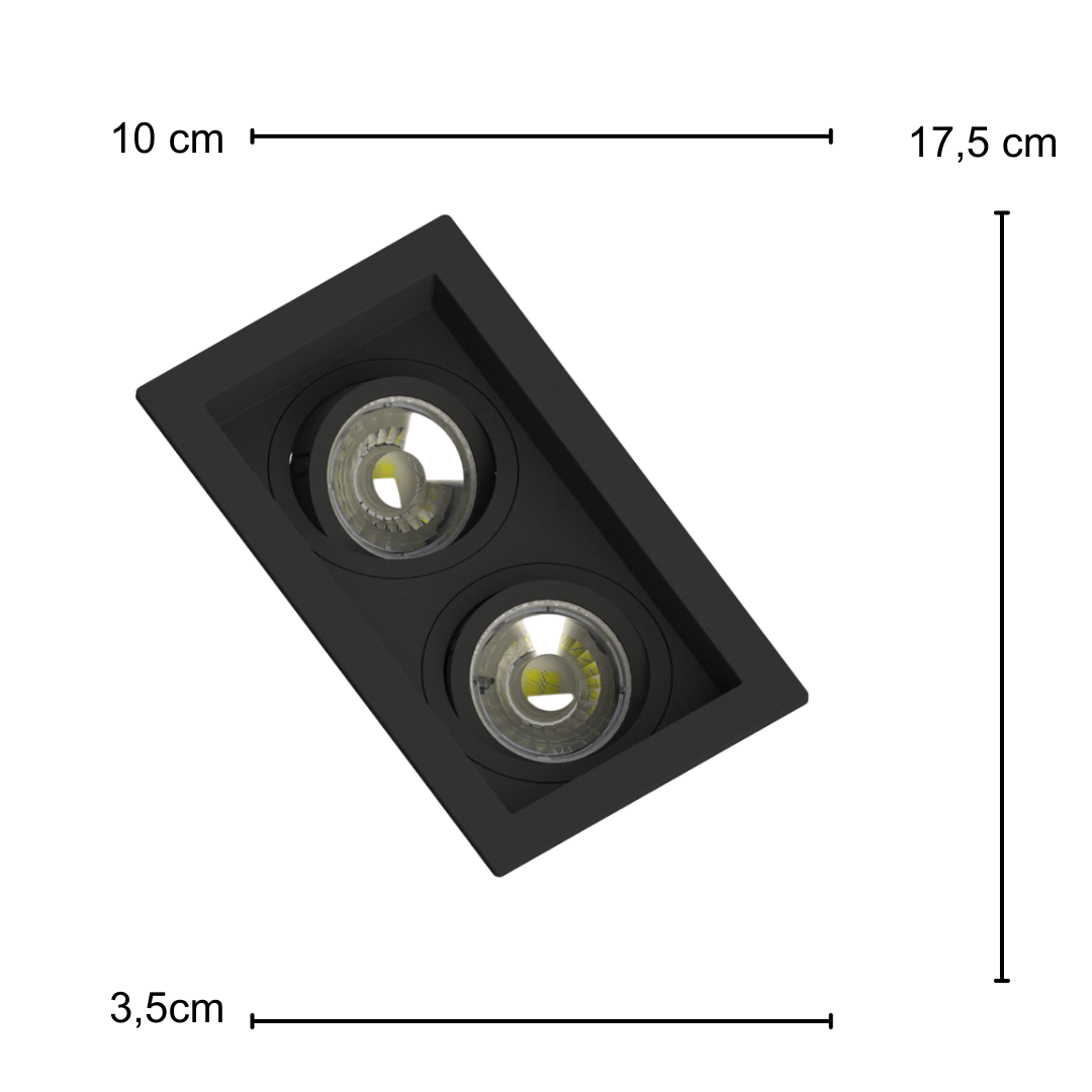 Spot Embutir Recuado Pt 2 Dicroica 6,5W 2700K Biv Ledvance