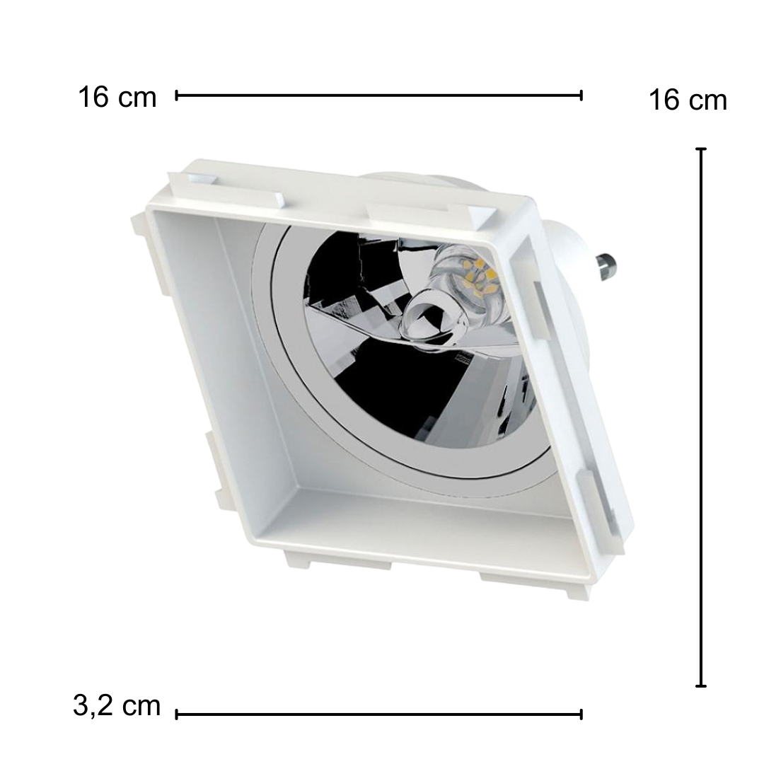 Spot Recuado No Frame Br Ar111 Dim 11W 2700K Biv Ledvance