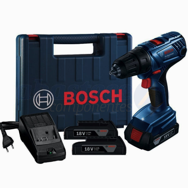 Furadeira Parafusadeira 18v 2 Baterias Maleta Gsb180li Bosch