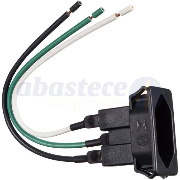Tomada Para Aparelhos 2P+T 20A Preta Margirius