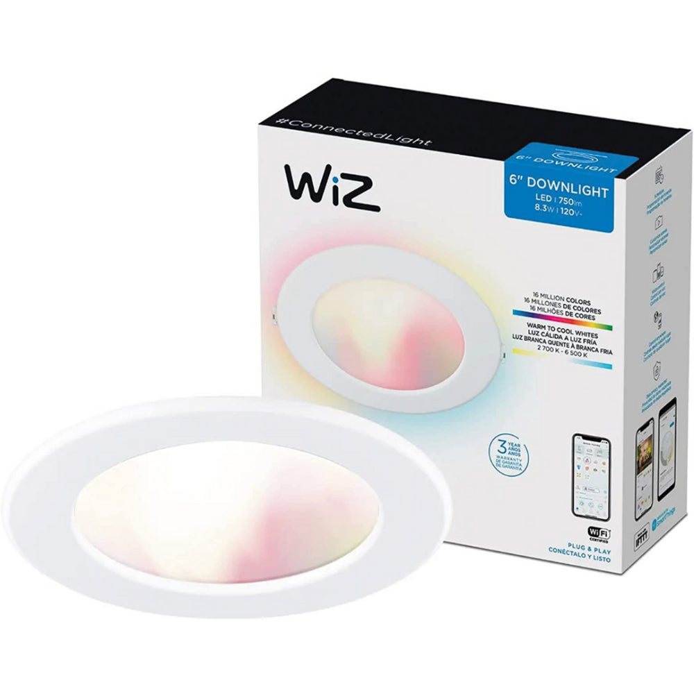 Painel Smart Embutir Inteligente 19cm Led Wifi Rgb 110V WiZ