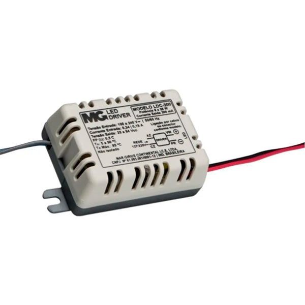 Driver Led 24v 8-25w Bivolt Lcd-300 Margirius