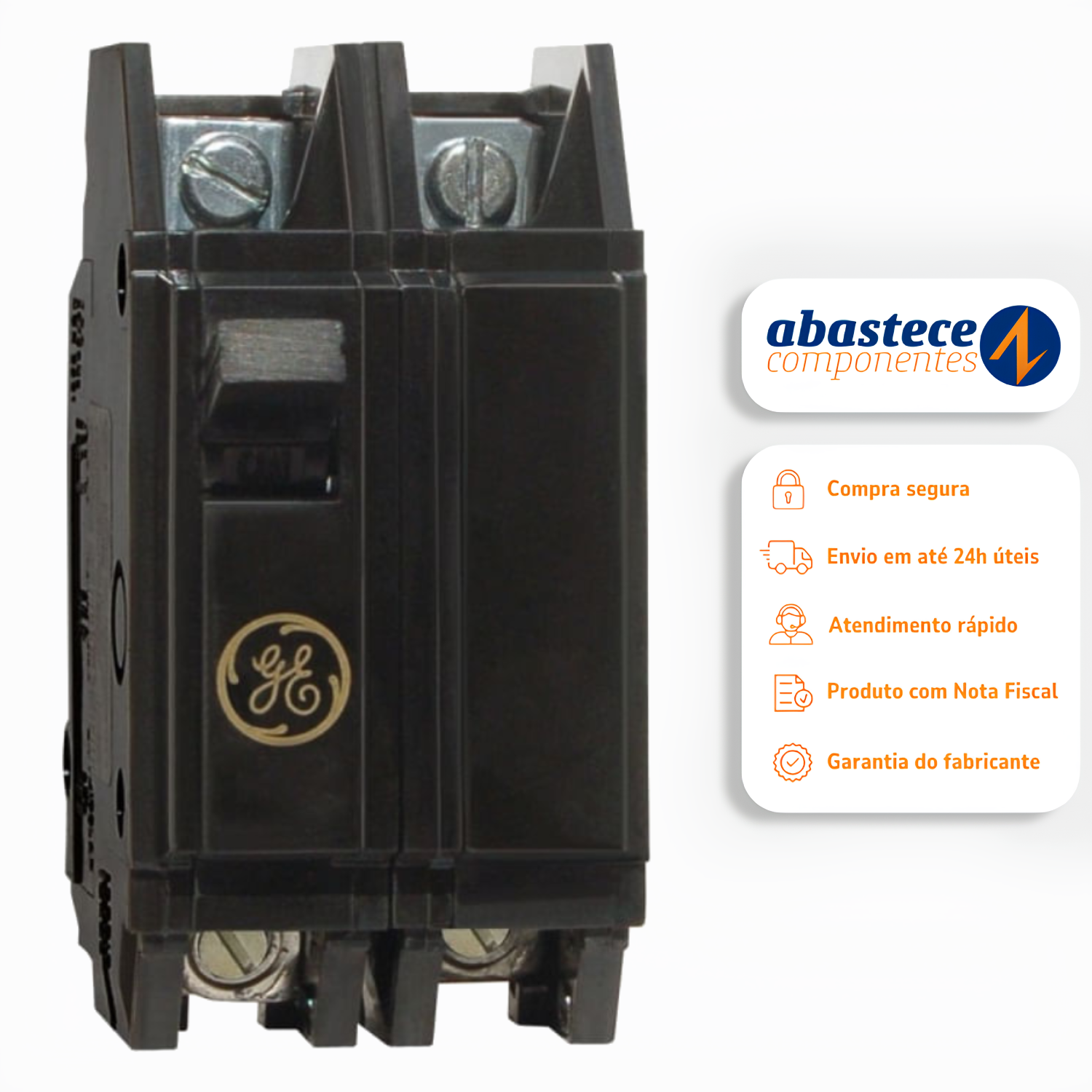 Disjuntor Bipolar Termomagnético 50A Nema 3Ka TQC2450 GE