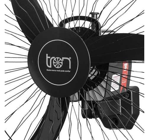 Ventilador De Parede Tron 60cm Oscilante 140w Aço Preto