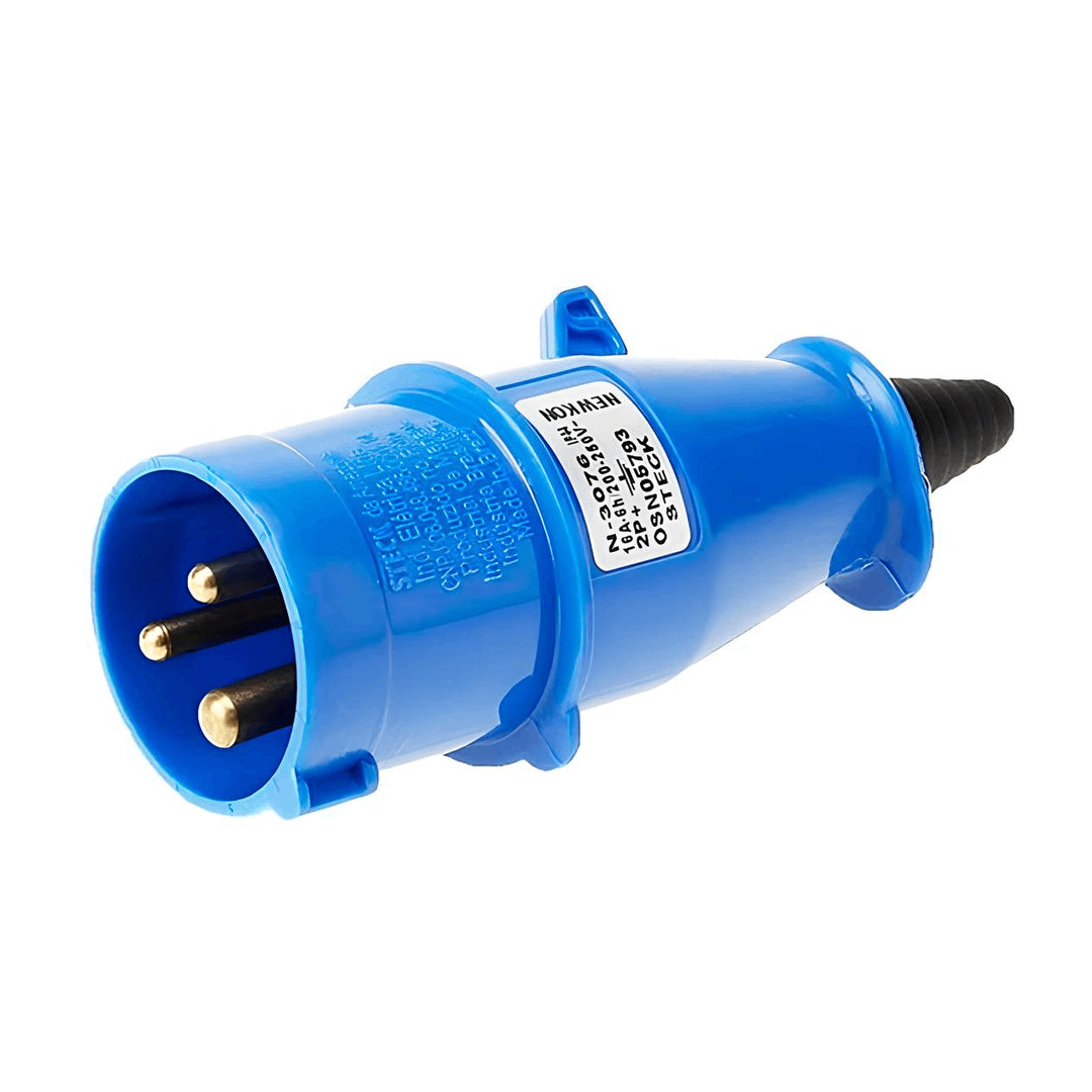 Plugue 2p+t 16a 200/250v Azul - N3076 - Steck