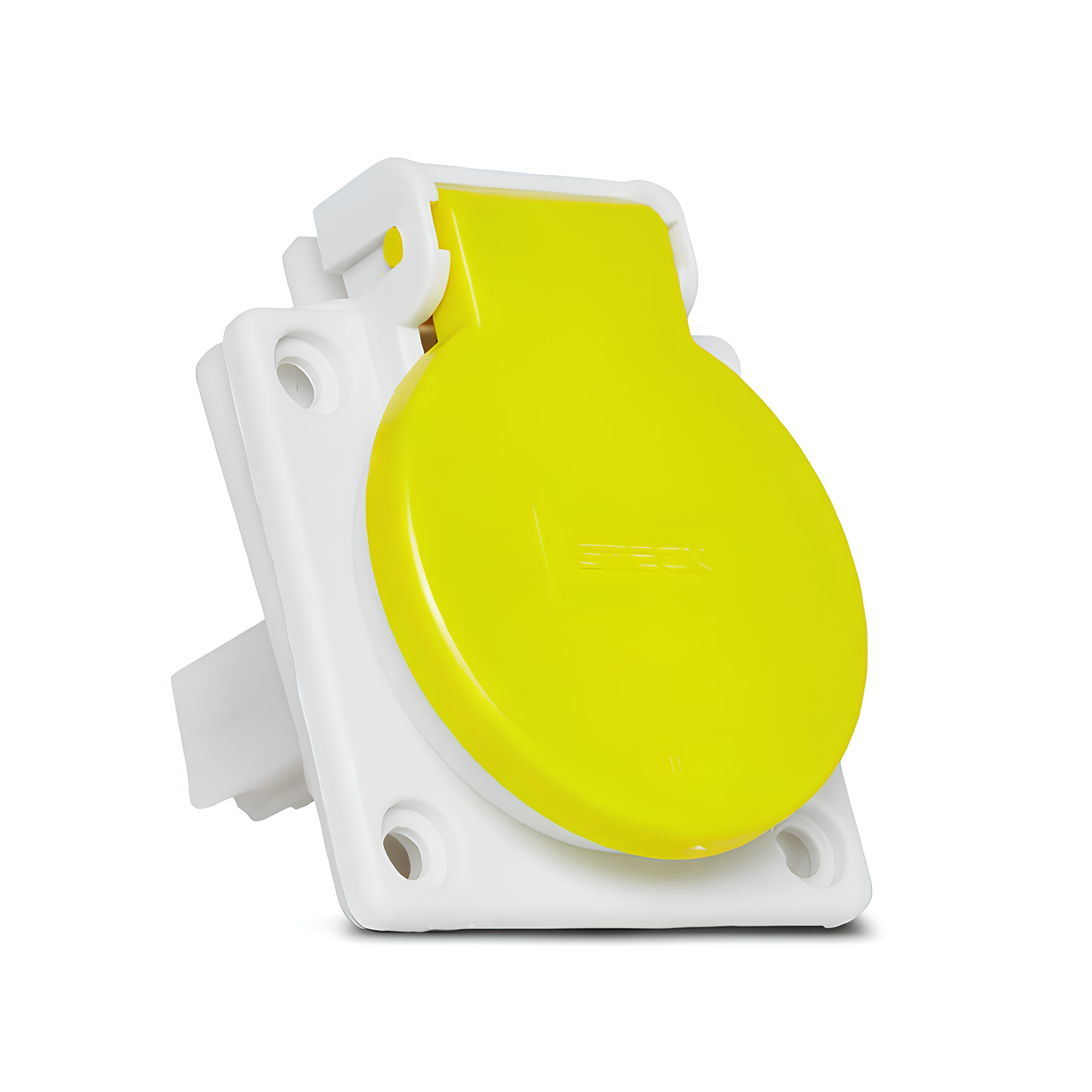 Tomada De Embutir 2P+T 32a 100/130v Amarelo N3244 - Steck