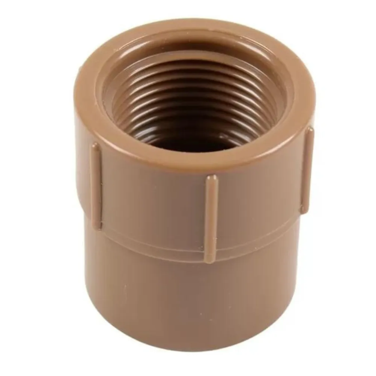 Luva Soldável Com Rosca 20mm x 1/2" Pvc Marrom 11753 Amanco