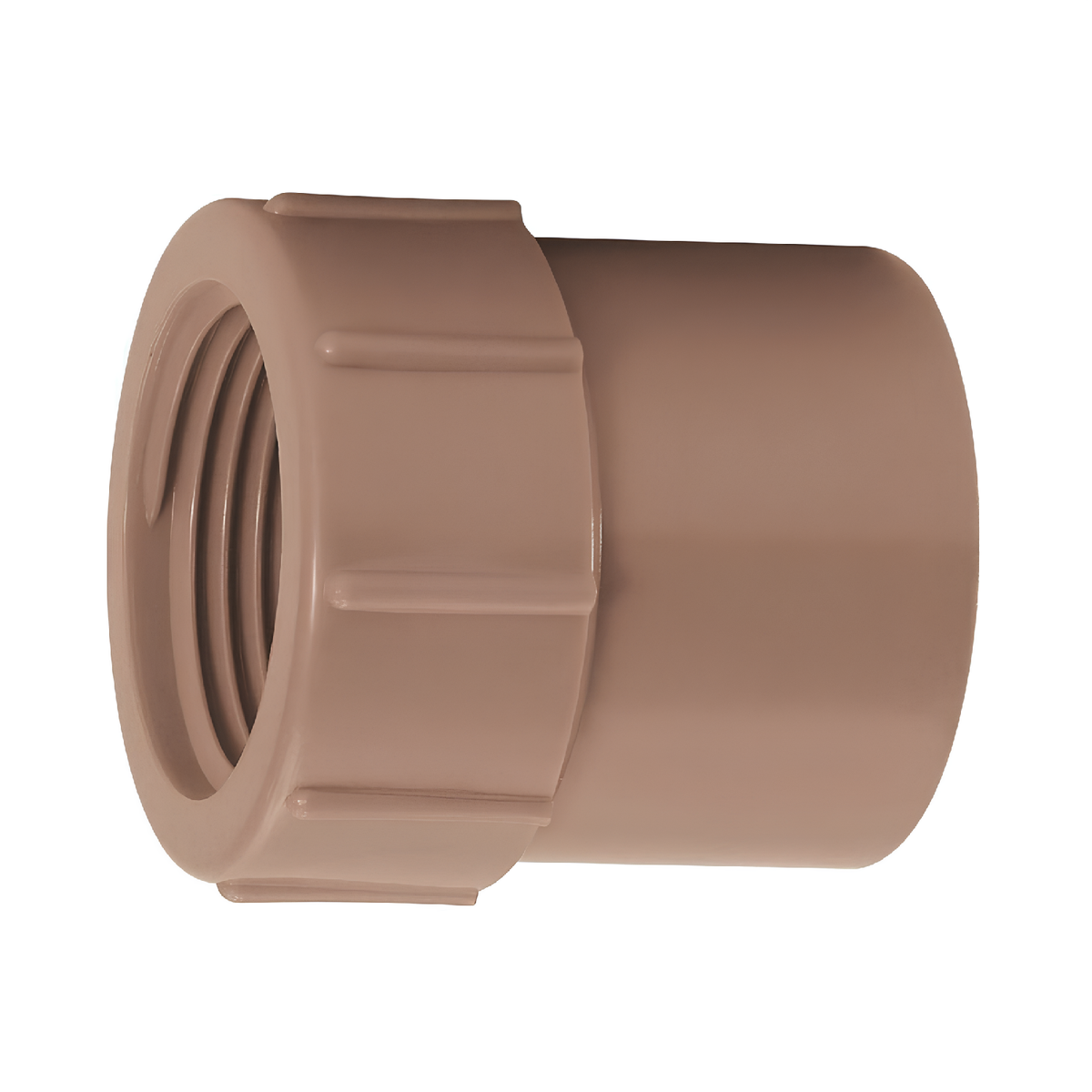 Luva Soldável Com Rosca 20mm x 1/2" Pvc Marrom 11753 Amanco