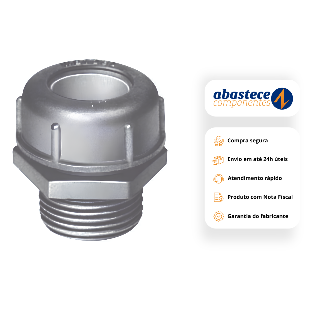 Prensa Cabo Alumínio 3/4” Bsp Cabo 15-17,5 E007020080 Wetzel
