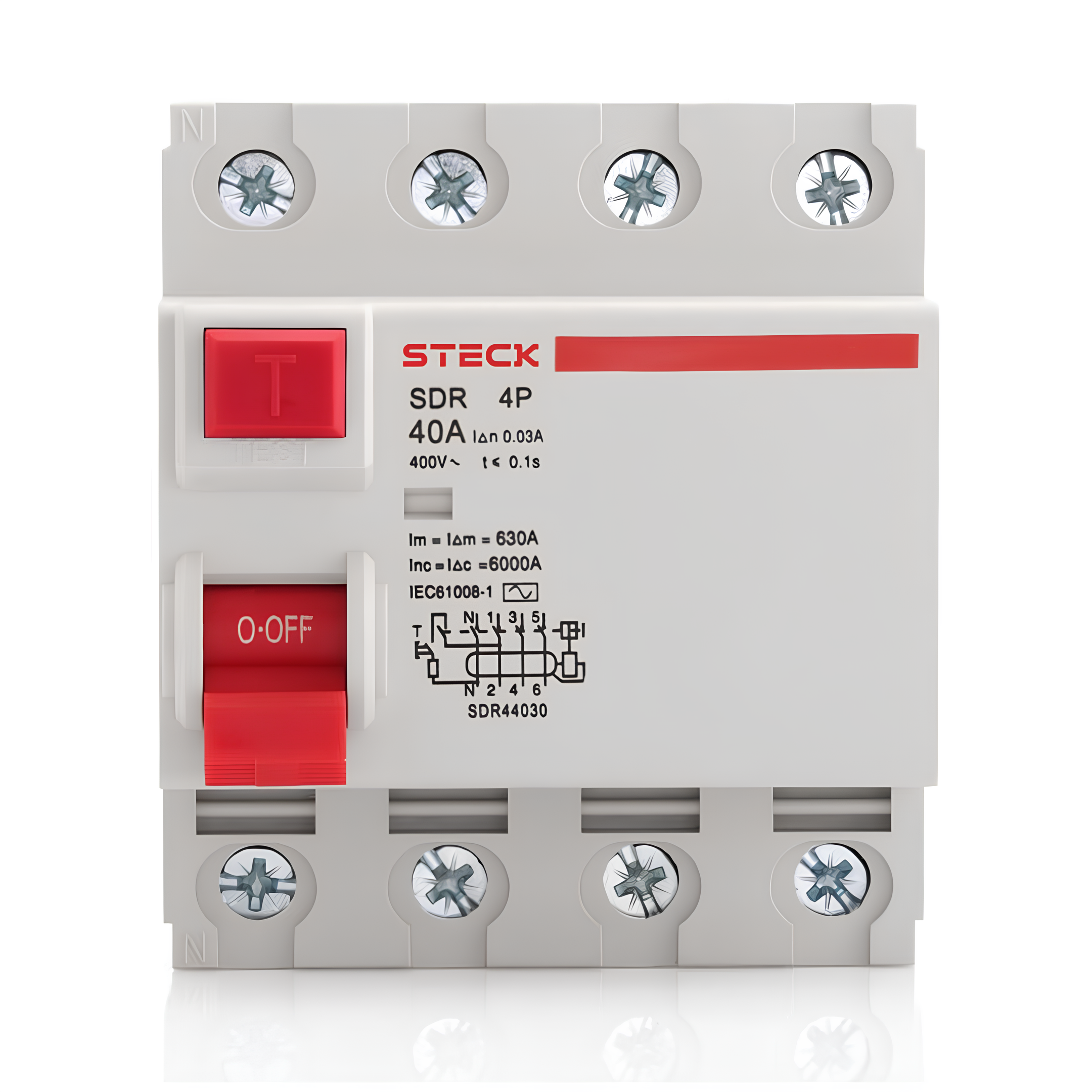 Interruptor Diferencial DR 4P 40A SDR44030 - Steck