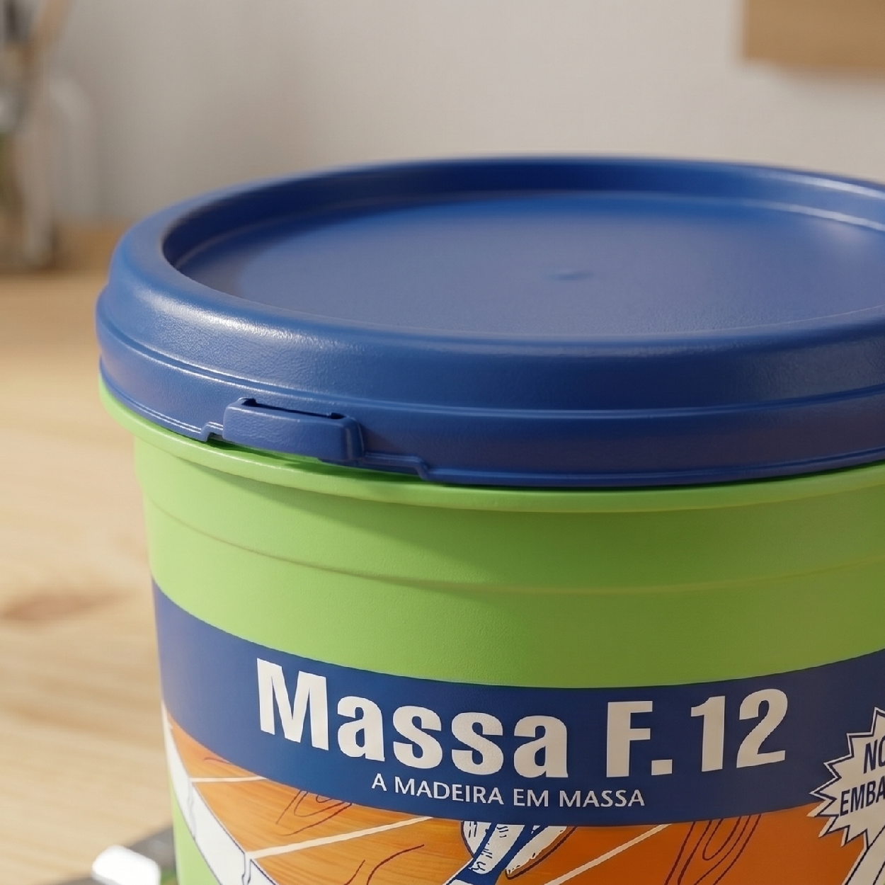 Massa Calafetar Madeira F12 Cor Branca 400G V0210681 Viapol