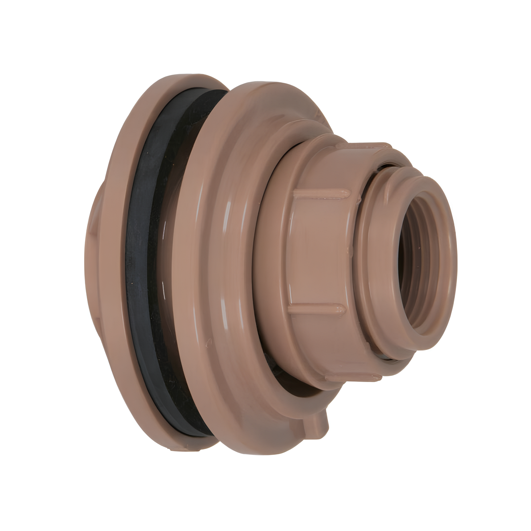 Adaptador Flange Rosca Interna Caixa D'água 40mm x 1.1/4" Pvc Marrom Amanco