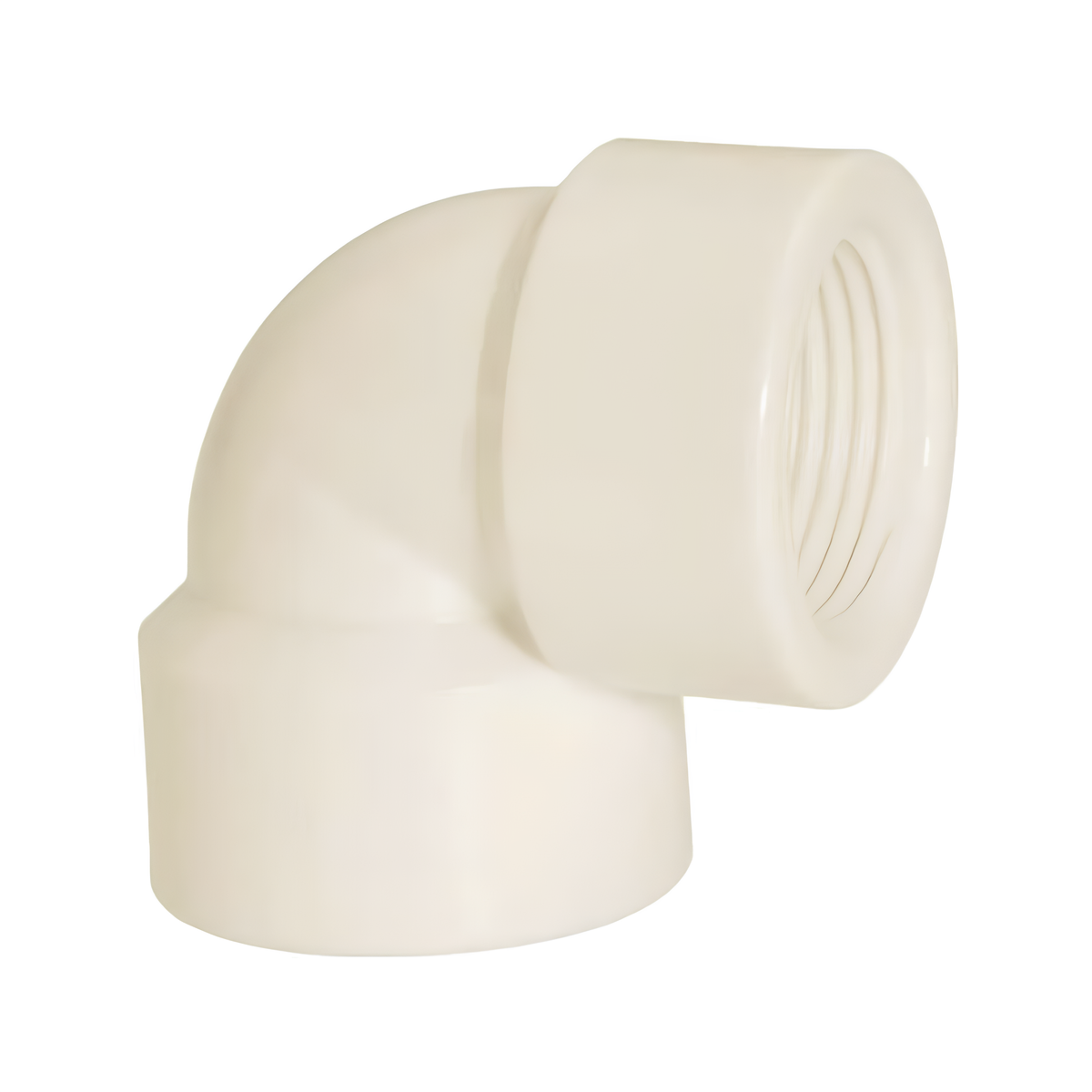 Joelho 90° Roscável Esgoto Série Normal 1" Pvc Branco Amanco
