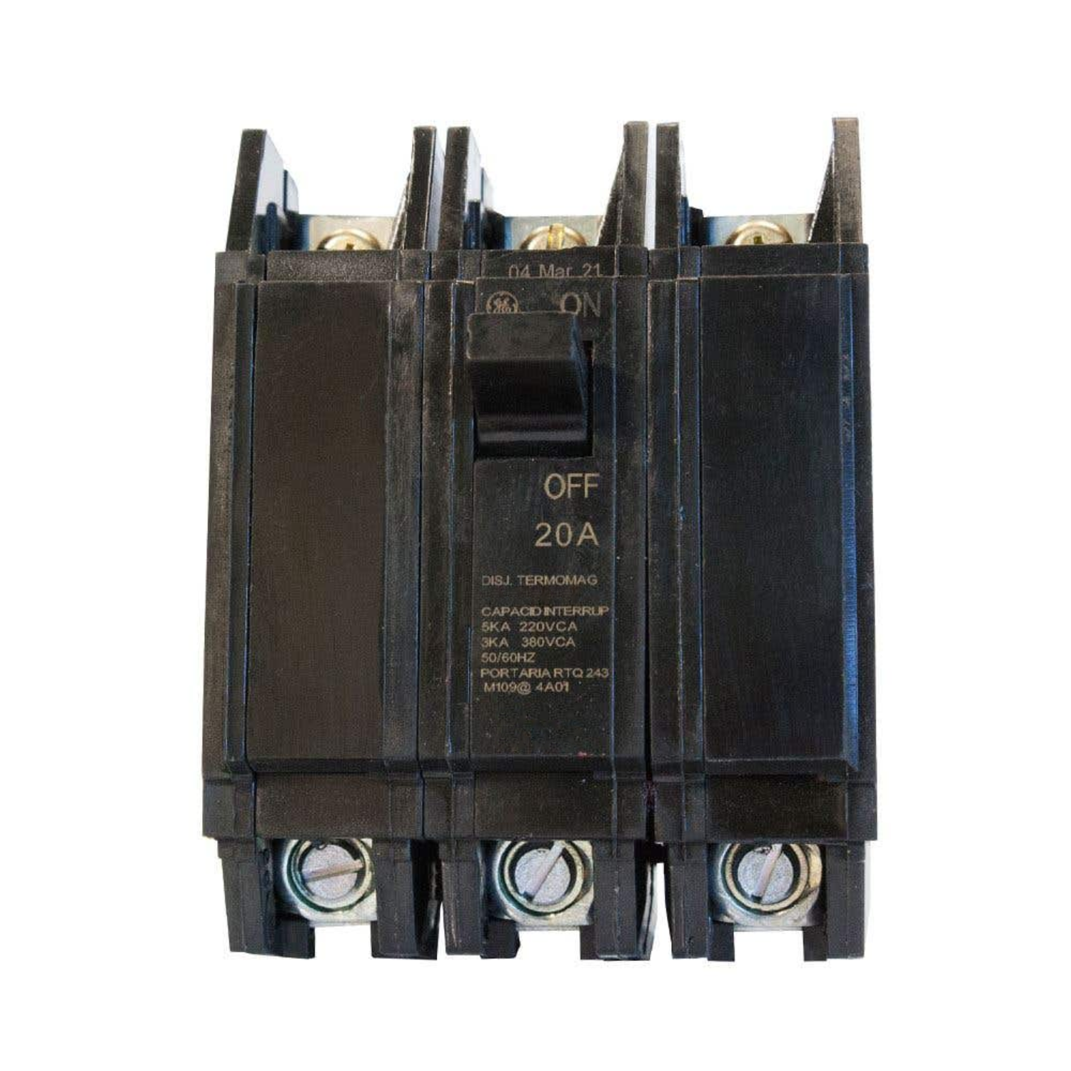 Disjuntor Tripolar Termomagnético 20A Nema 3Ka Tqc1320 GE