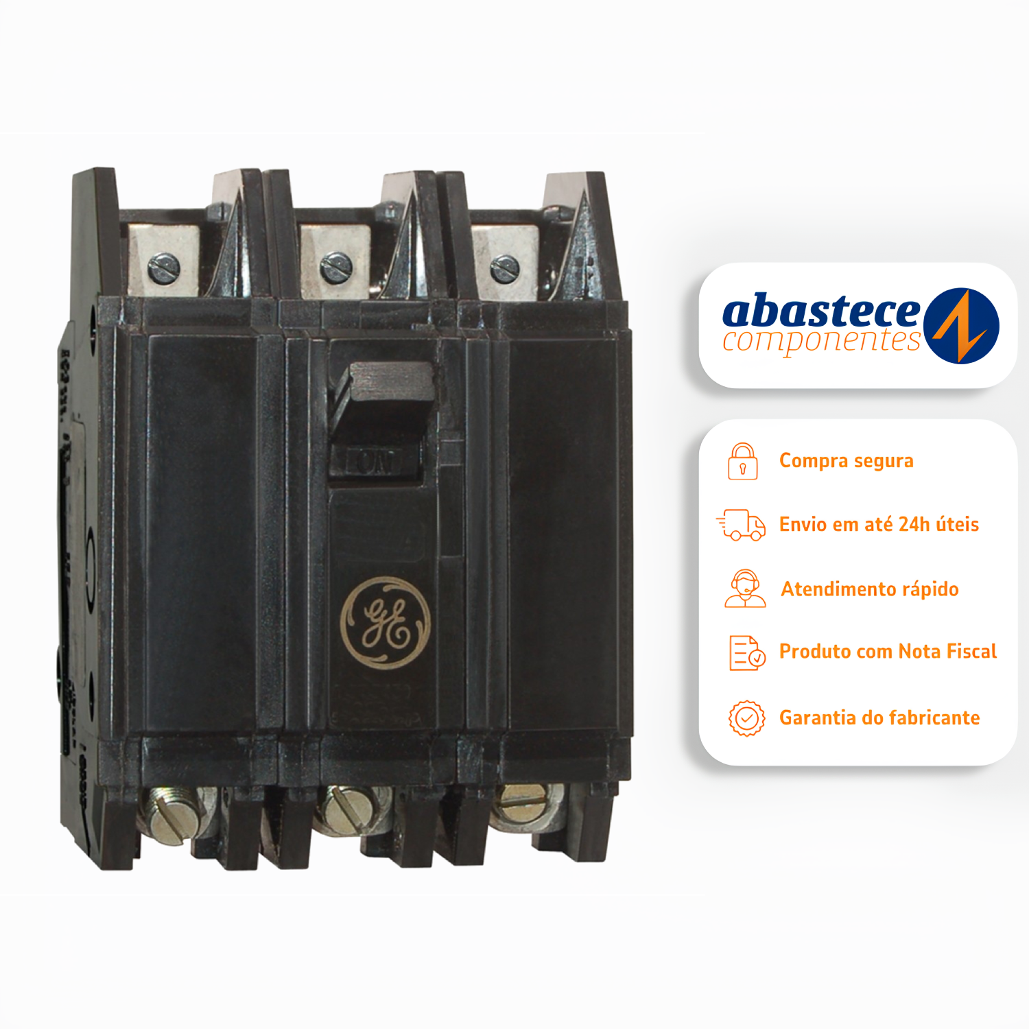 Disjuntor Tripolar Termomagnético 20A Nema 3Ka Tqc1320 GE