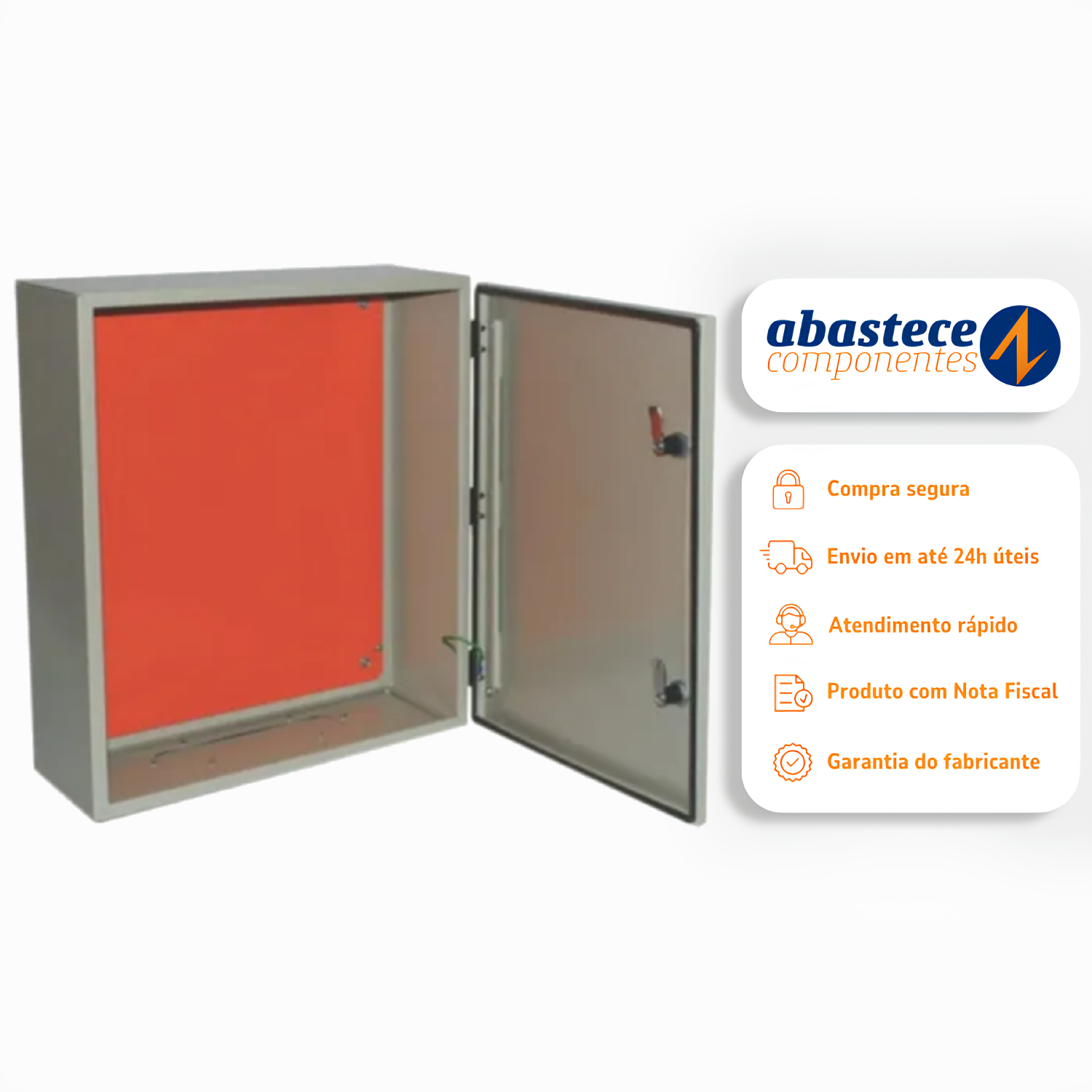 Quadro De Comando Sobrepor Steelbox 500x400x200mm - Steck