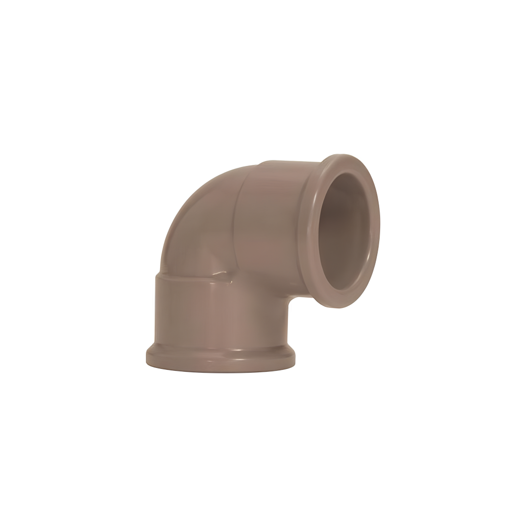 Joelho Soldavel 90° 75mm Pvc Marrom 11676 Amanco