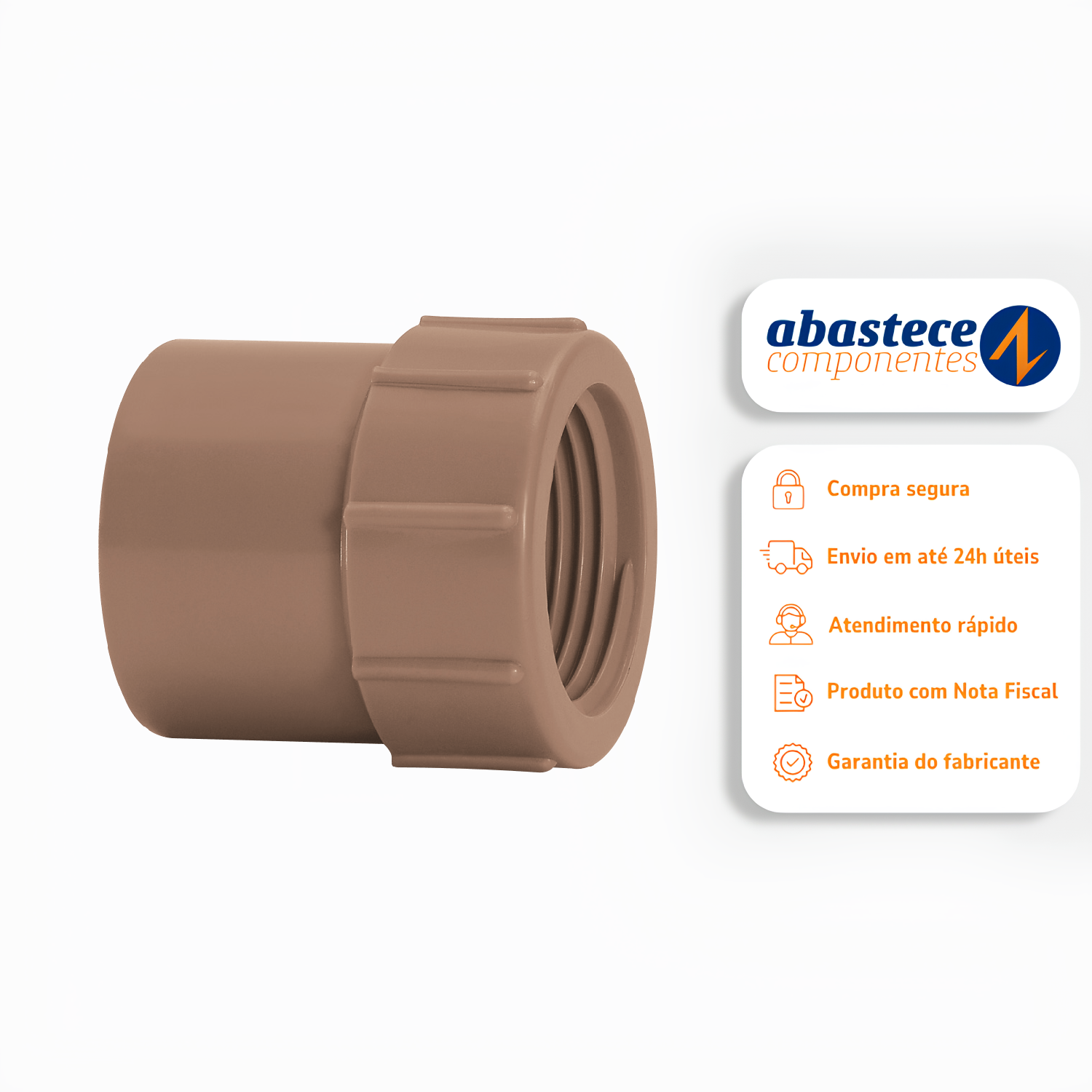 Luva Soldável Com Rosca 3/4" x 1/2" 11754 Amanco