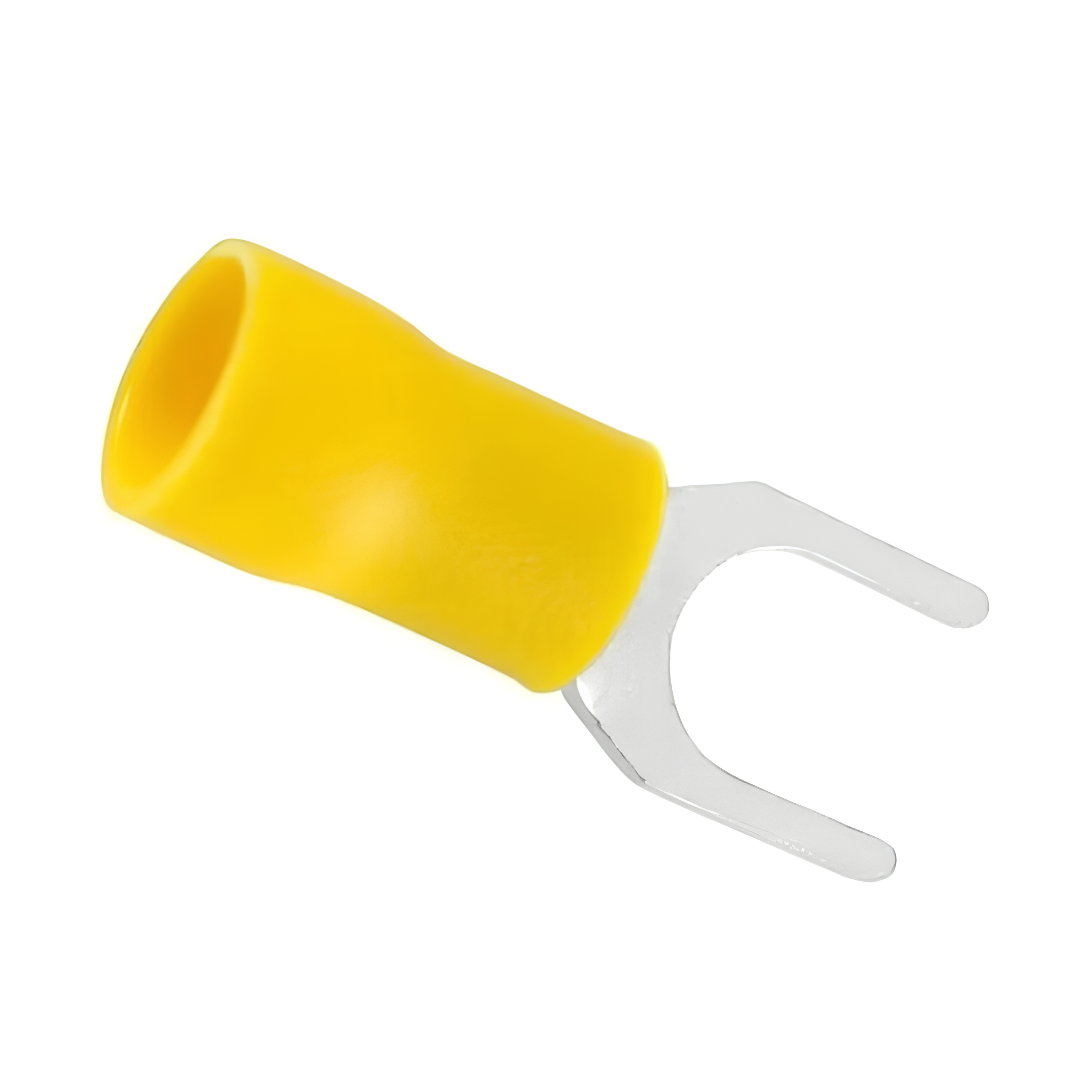 Terminal Forquilha Pré-Isolado Amarelo 4mm a 6mm 20 Pçs