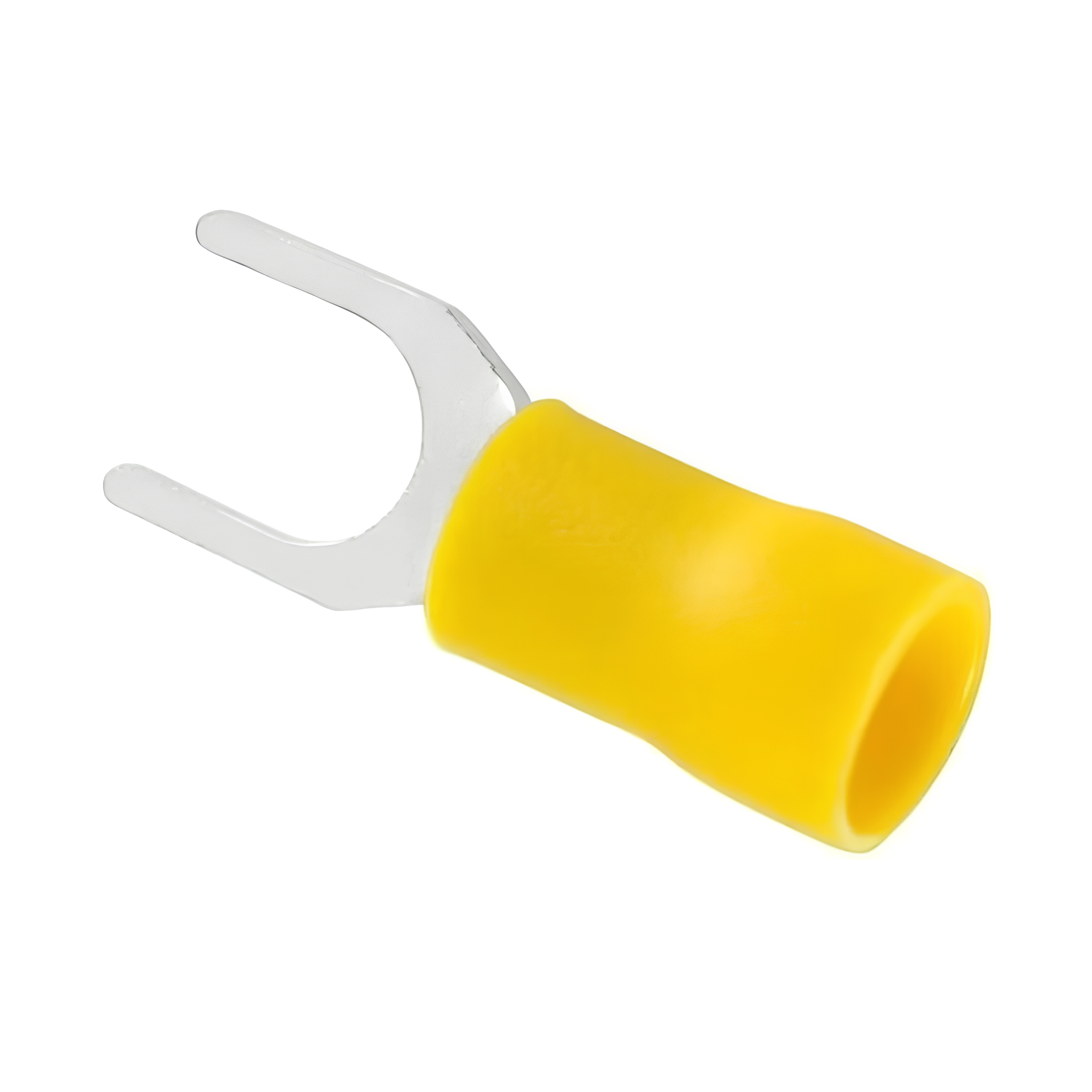 Terminal Forquilha Pré-Isolado Amarelo 4mm a 6mm 20 Pçs
