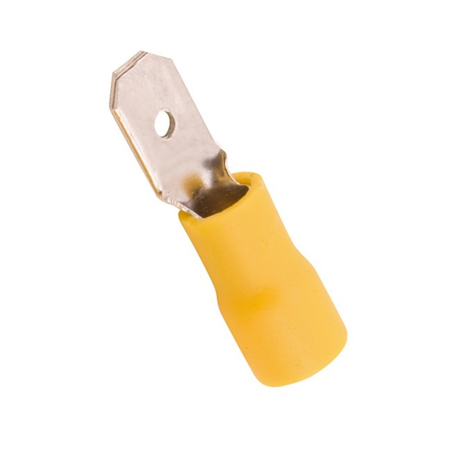 Terminal Macho Pré-Isolado Amarelo 4mm a 6mm 20 Pçs
