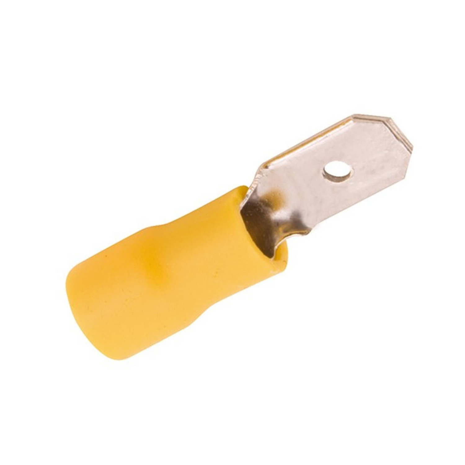 Terminal Macho Pré-Isolado Amarelo 4mm a 6mm 20 Pçs