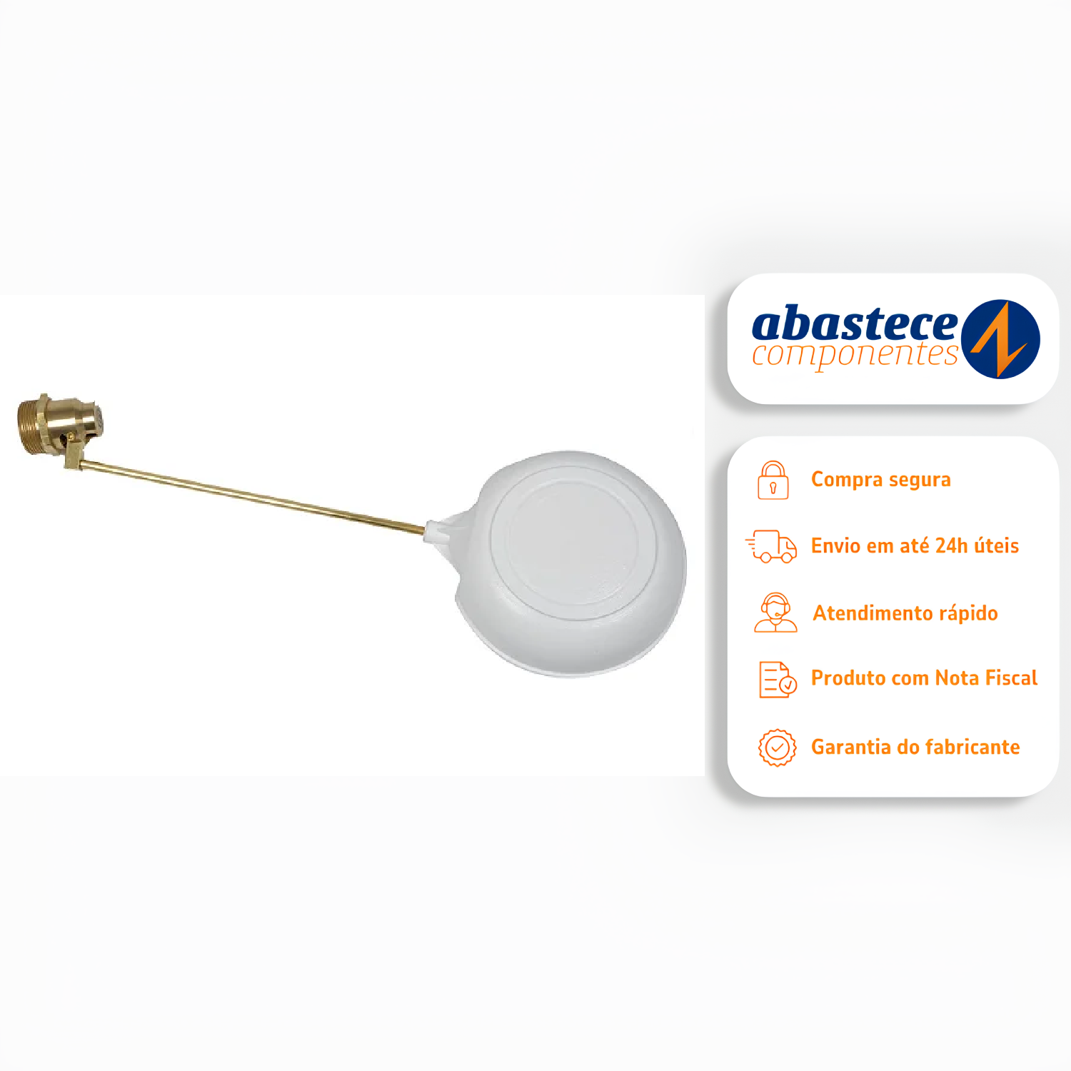 Torneira De Boia 2” Latao Com Balao Plastico 11355pg Garden