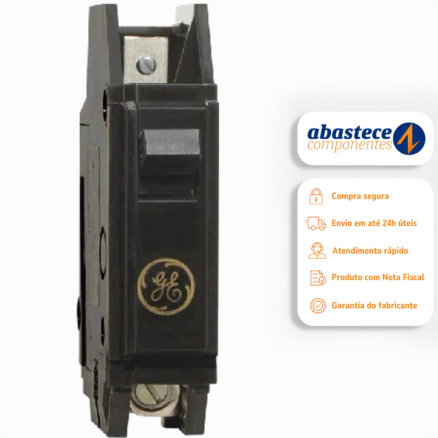 Disjuntor Unipolar 60A Nema Preto 3Ka Tqc1260 GE