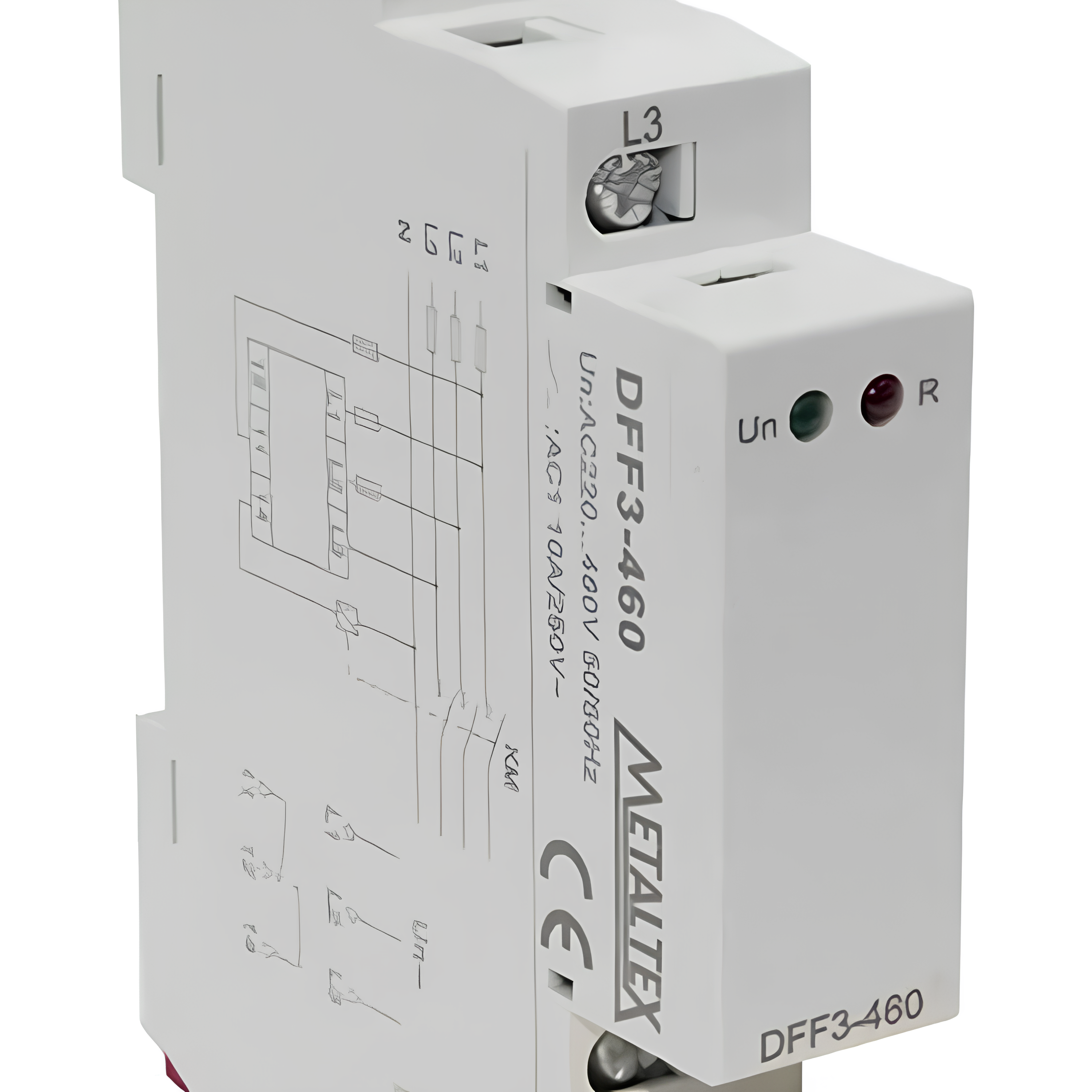 Relé Falta de Fase e Sequência DFF3-460 220-460VCA Metaltex
