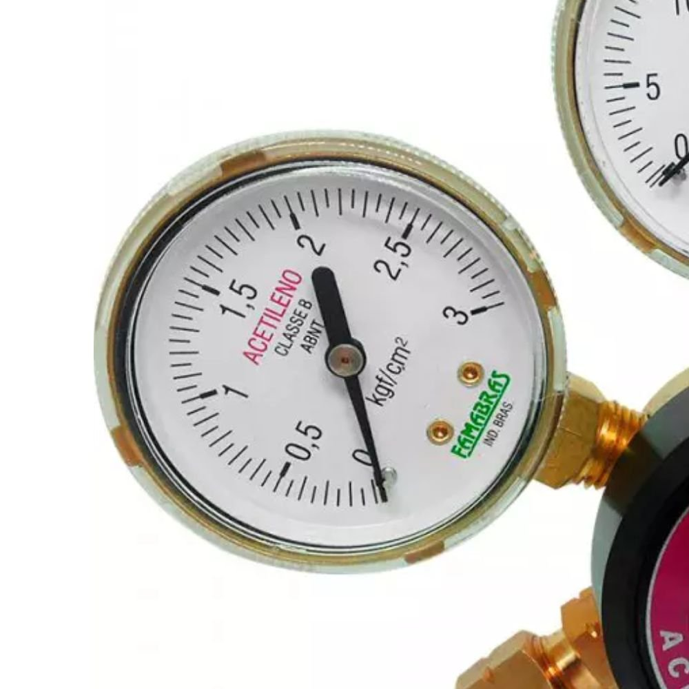 Regulador Pressao Cilindro Acetileno Ri03P 25026101 Famabras